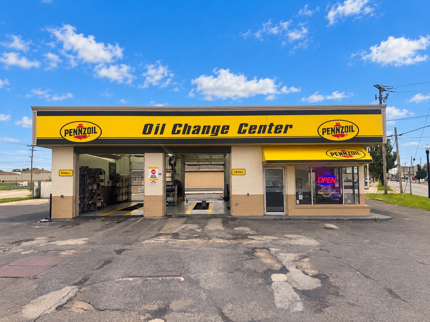 Lima Pennzoil storefront